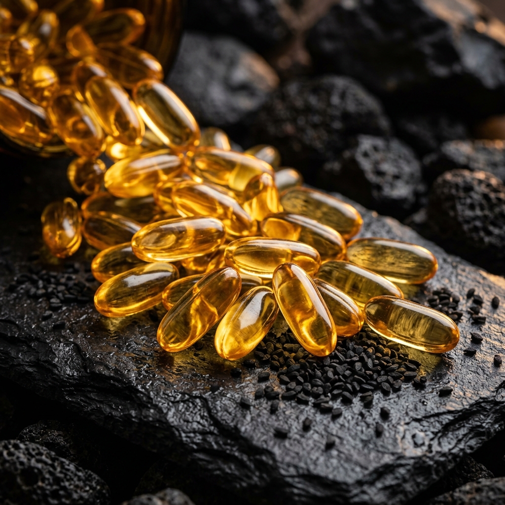 Cápsulas Blandas Softgels Puras de Semilla Negra